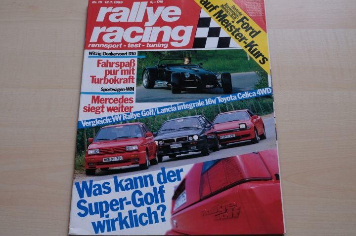 Deckblatt Rallye Racing (15/1989)